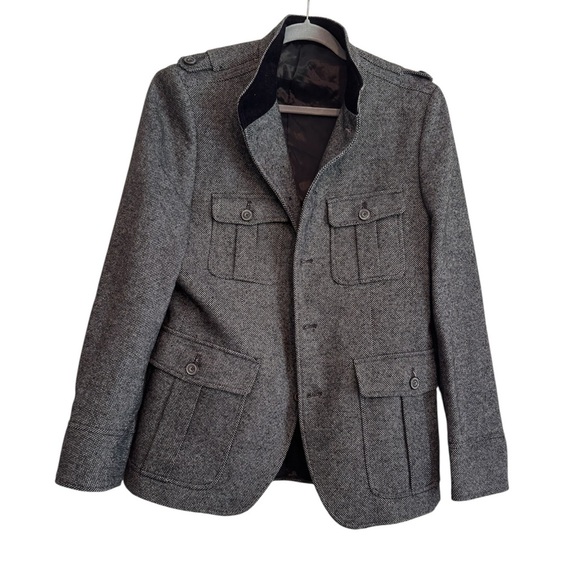 Zara Other - Zara Man Military Black & White Jacket